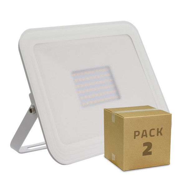 Floodlight/Projector Light Ledkia White A+ 50 W 5000 Lm (6500K Cool White) (2 uds)